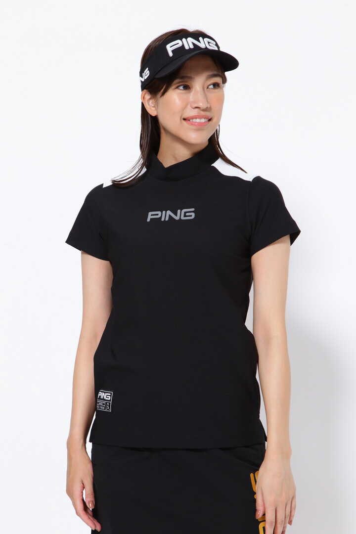 【PING APPAREL】エコブルー 半袖ハイネックカットソー ＜GOLD＞ (LADIES)