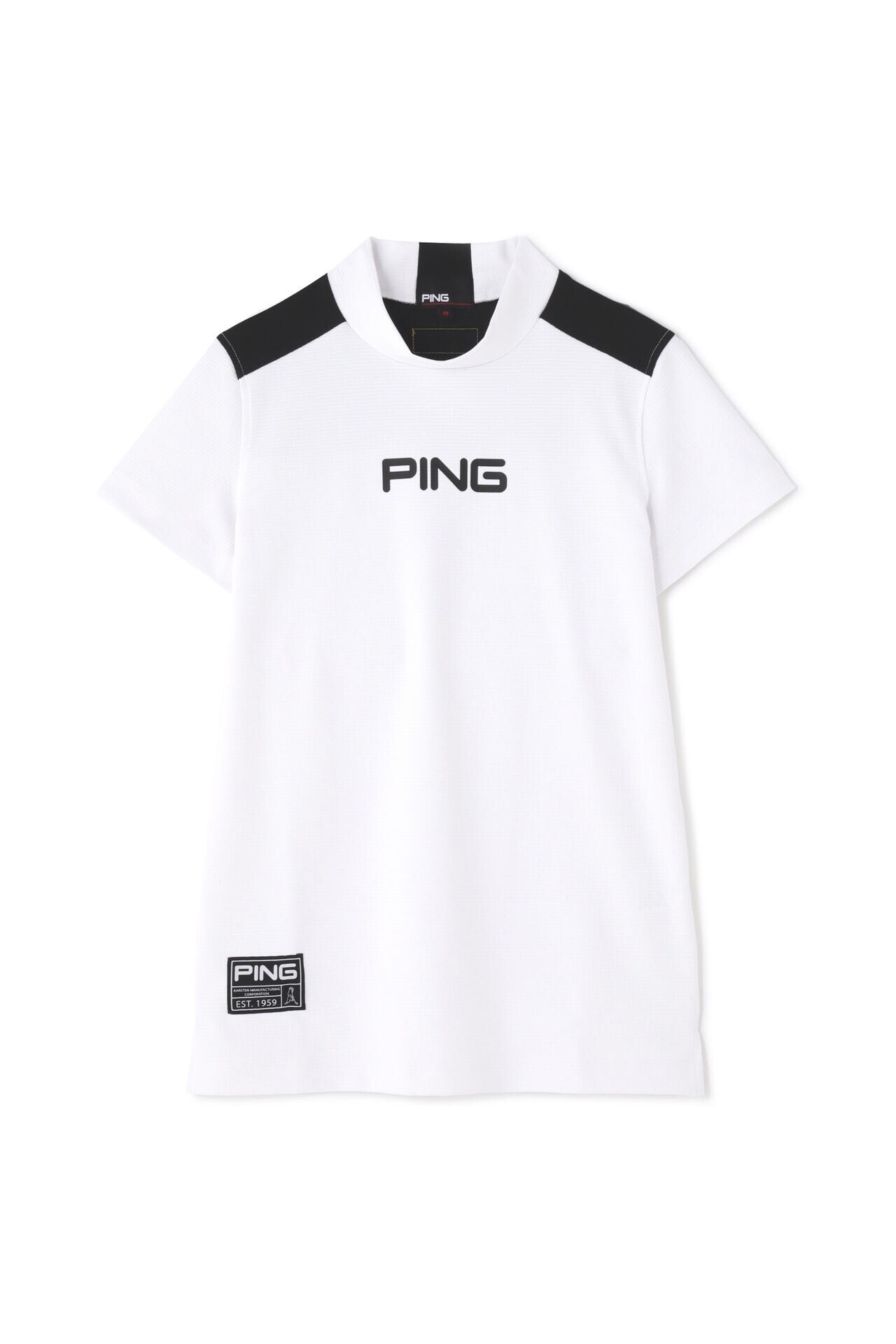 ピン】【PING APPAREL】エコブルー 半袖ハイネックカットソー ＜GOLD