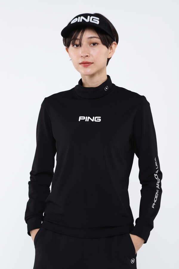 ピン】【PING APPAREL】エアーフレイク長袖ハイネックカットソー