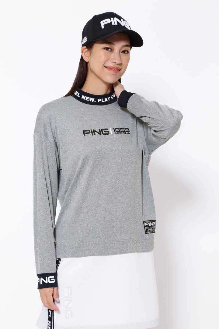 PING APPAREL】ベアスムース 長袖ハイネックカットソー ＜GOLD