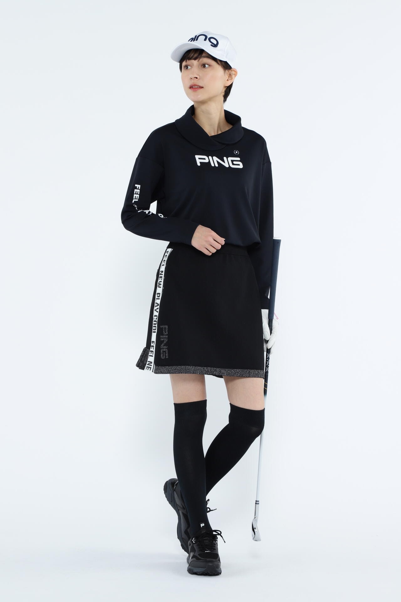 ピン】【PING APPAREL】ベアスムースUVハイストレッチ長袖裏フリース