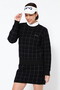 【PING APPAREL】ブークレチェック柄ジャカード クルーネックニットプルオーバー ＜NATIVE＞ (LADIES)