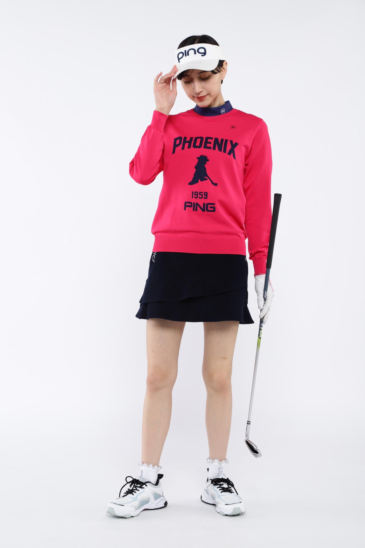 ピン】【PING APPAREL】PHOENIX Mr.PINGジャガード軽量クルーネック