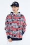 【PING APPAREL】Starry三色旗柄ジャガードニットフーディプルオーバー ＜NATIVE＞ (LADIES)