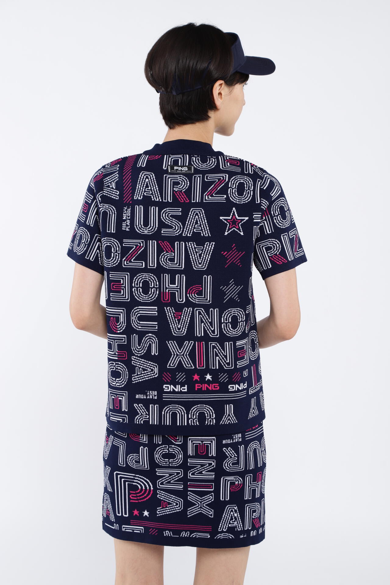 ピン】【PING APPAREL】セットアップニットジャカード ＜NATIVE＞ (LADIES)