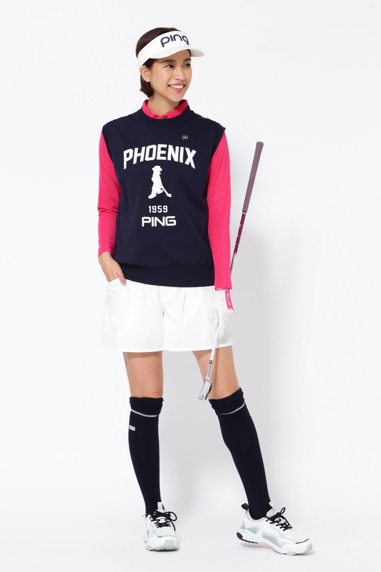 ピン】【PING APPAREL】PHOENIX Mr.PINGジャガード軽量クルーネック