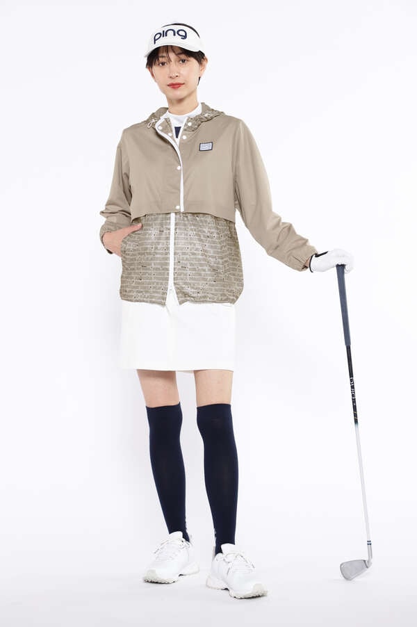 【PING APPAREL】レイヤード フルジップフーディーブルゾン ＜NATIVE＞ (LADIES)