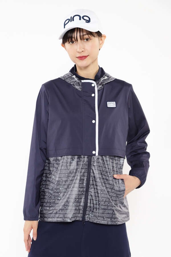 【PING APPAREL】レイヤード フルジップフーディーブルゾン ＜NATIVE＞ (LADIES)