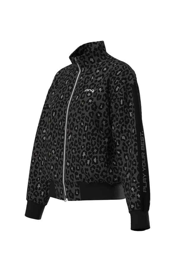 【PING APPAREL】LEOPARDプリント全方向ストレッチスムースプルジップブルゾン ＜PERFORMANCE＞ (LADIES)