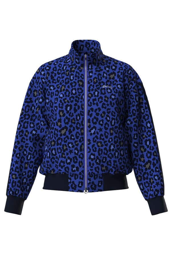 【PING APPAREL】LEOPARDプリント全方向ストレッチスムースプルジップブルゾン ＜PERFORMANCE＞ (LADIES)