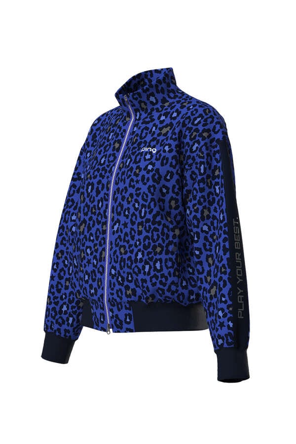 【PING APPAREL】LEOPARDプリント全方向ストレッチスムースプルジップブルゾン ＜PERFORMANCE＞ (LADIES)