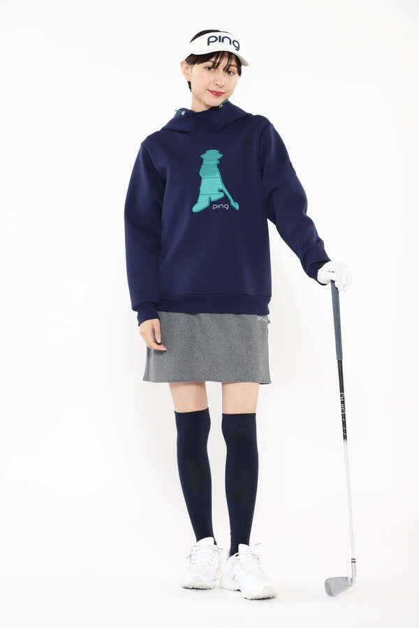 【PING APPAREL】PERFORMANCE方向ストレッチニットコーデュロイティアードスカート ＜NATIVE＞ (LADIES)