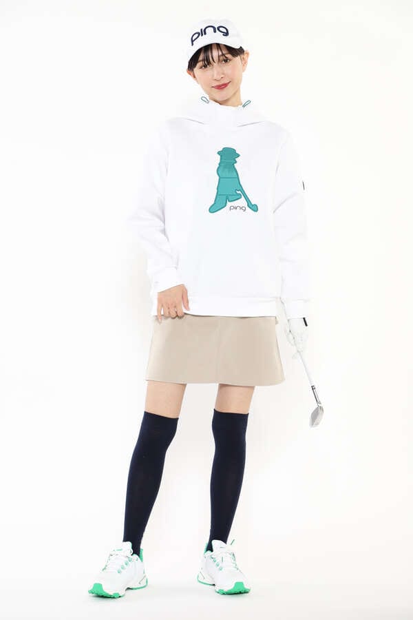 【PING APPAREL】PERFORMANCE方向ストレッチニットコーデュロイティアードスカート ＜NATIVE＞ (LADIES)