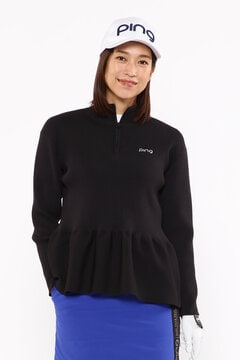 【PING APPAREL】ペプラムハイネックニットトップス ＜PERFORMANCE＞ (LADIES)