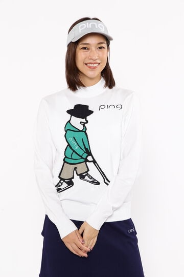 【PING APPAREL】Mr.PINGジャガード ハイネックニットプルオーバー ＜NATIVE＞ (LADIES)