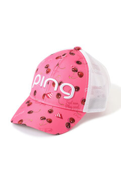 【PING】FRESH FRUIT柄 メッシュキャップ (LADIES)