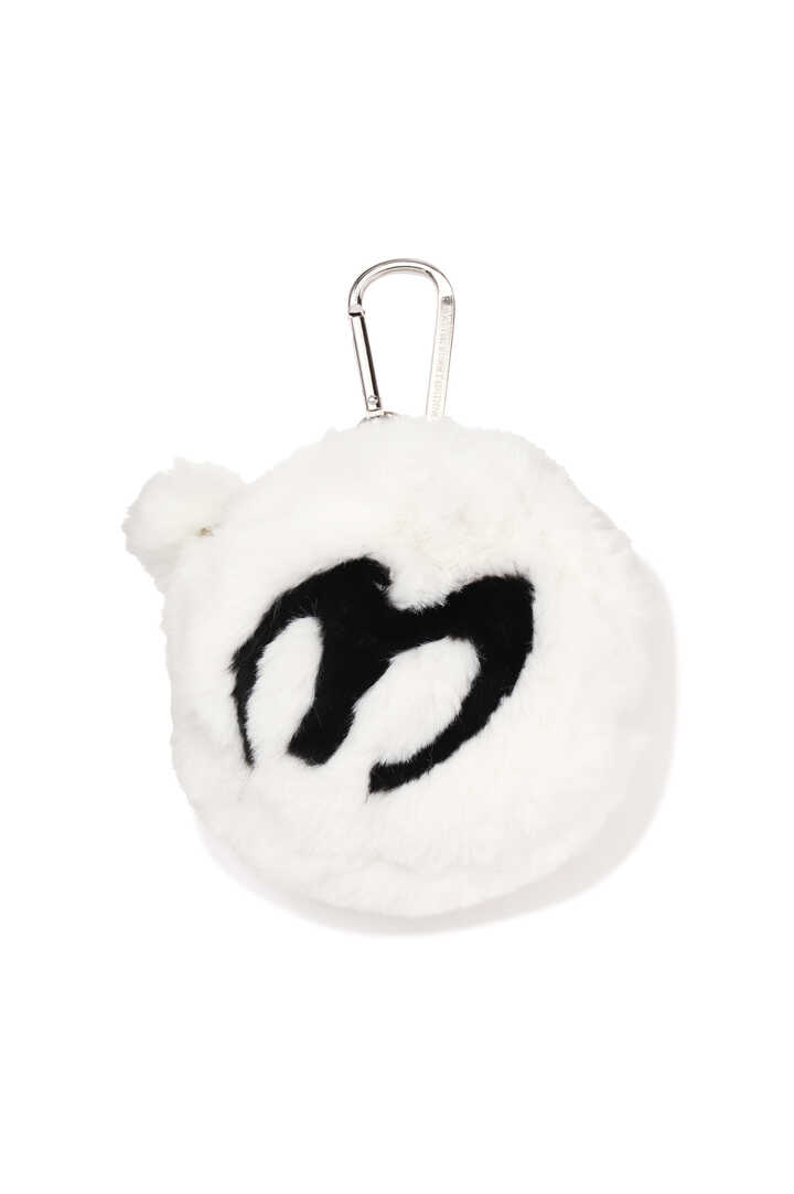 Mロゴ フェイクファーボールポーチ (UNISEX)