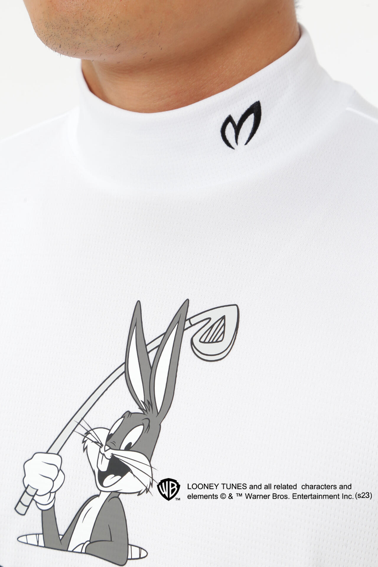 【Bugs Bunny×MASTER BUNNY EDITION】スーパーソフトバーズアイ 長袖ハイネックカットソー