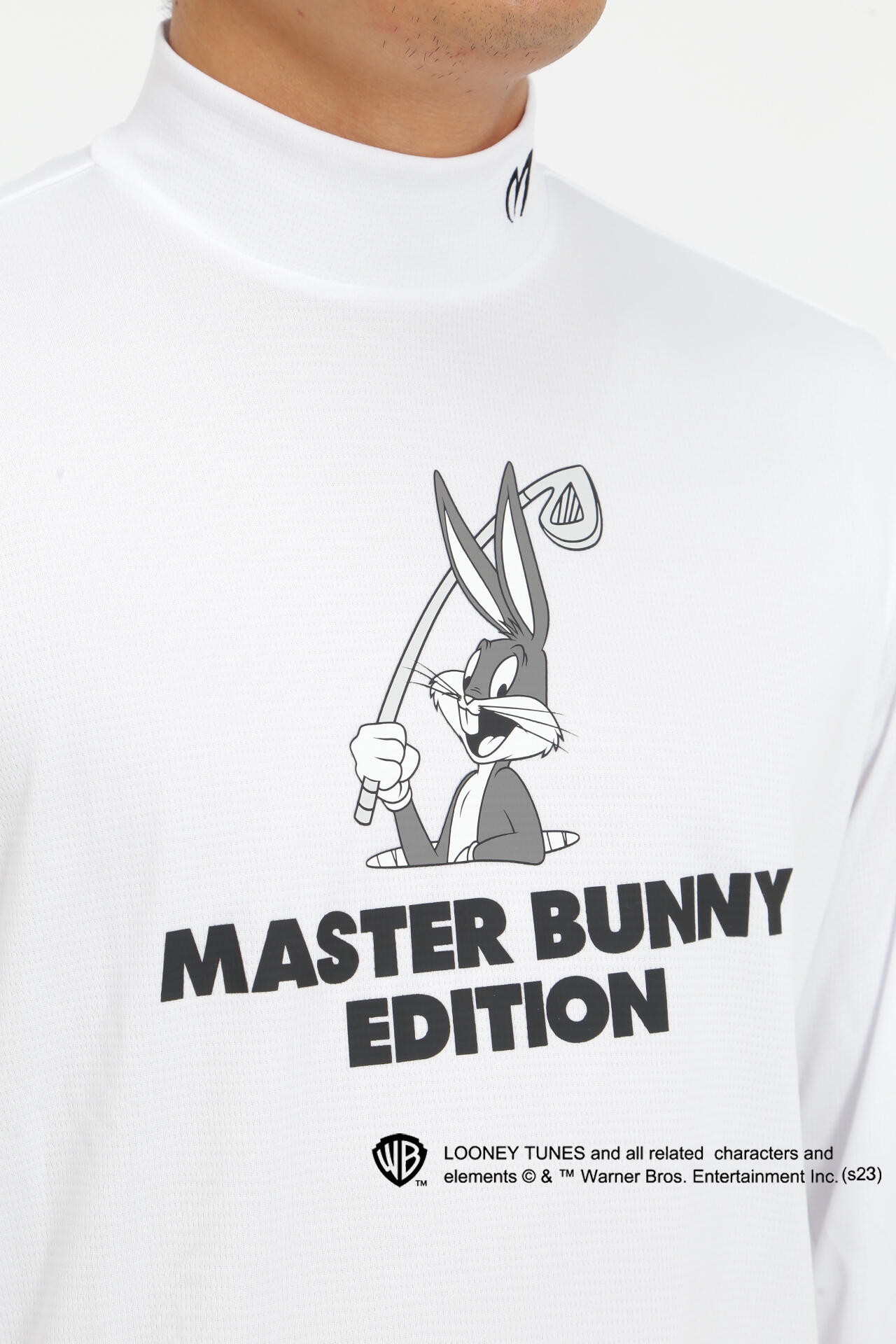 【Bugs Bunny×MASTER BUNNY EDITION】スーパーソフトバーズアイ 長袖ハイネックカットソー