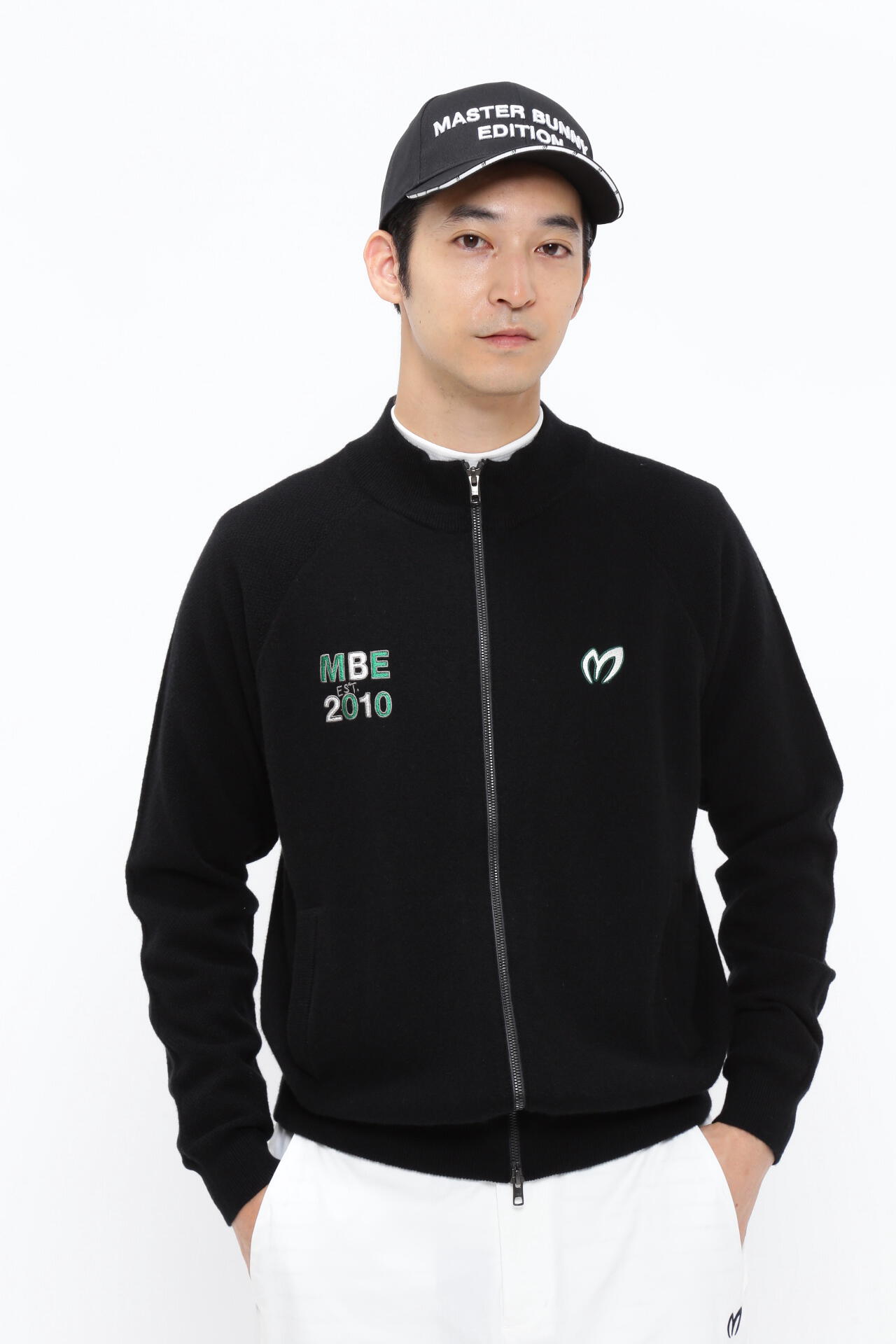 【冬バーゲン★】 マスターバニー フルジップニットブルゾン メンズウェア サイズ5 メンズウェア