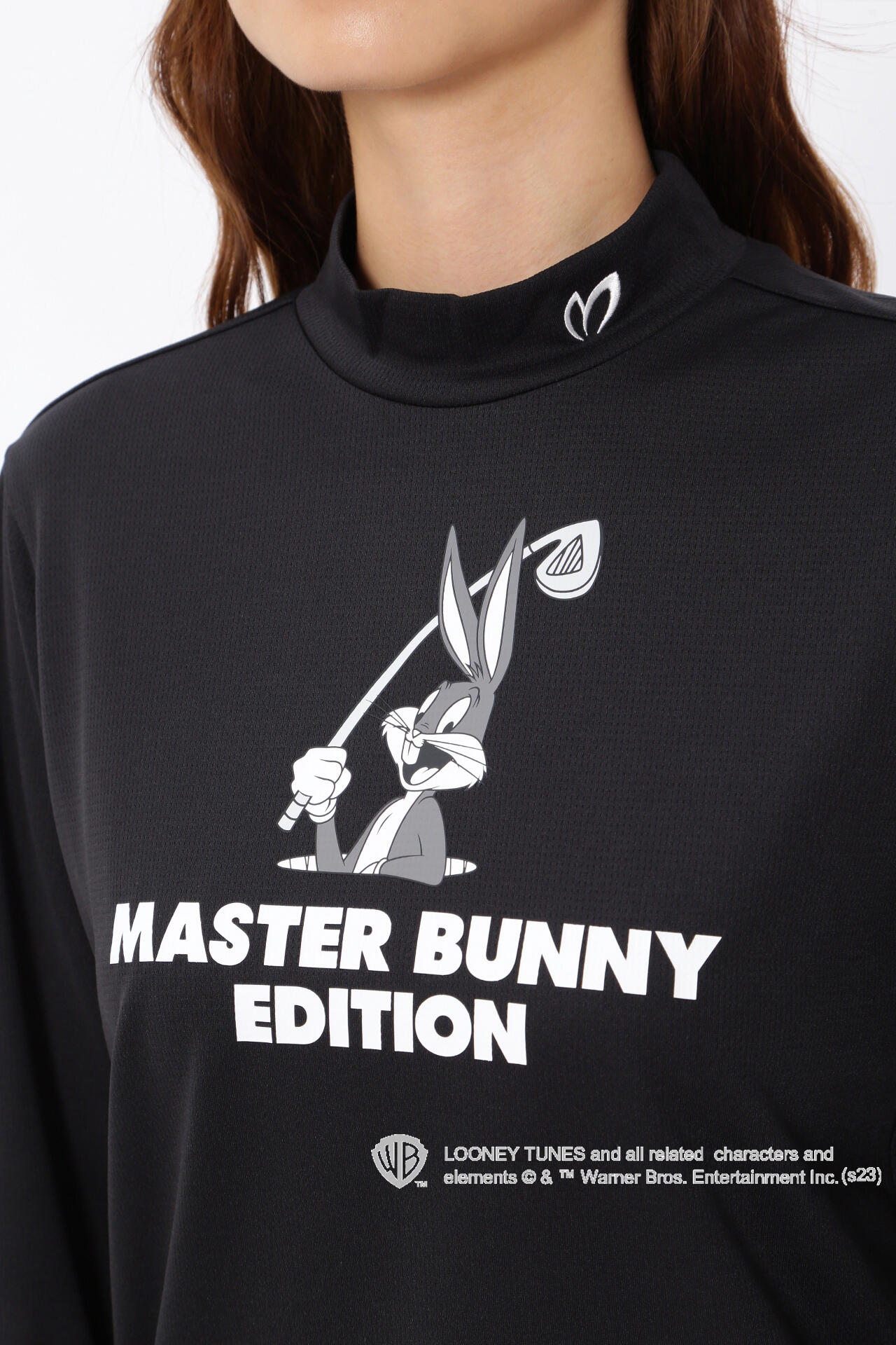 【Bugs Bunny×MASTER BUNNY EDITION】スーパーソフトバーズアイ長袖ハイネックカットソー