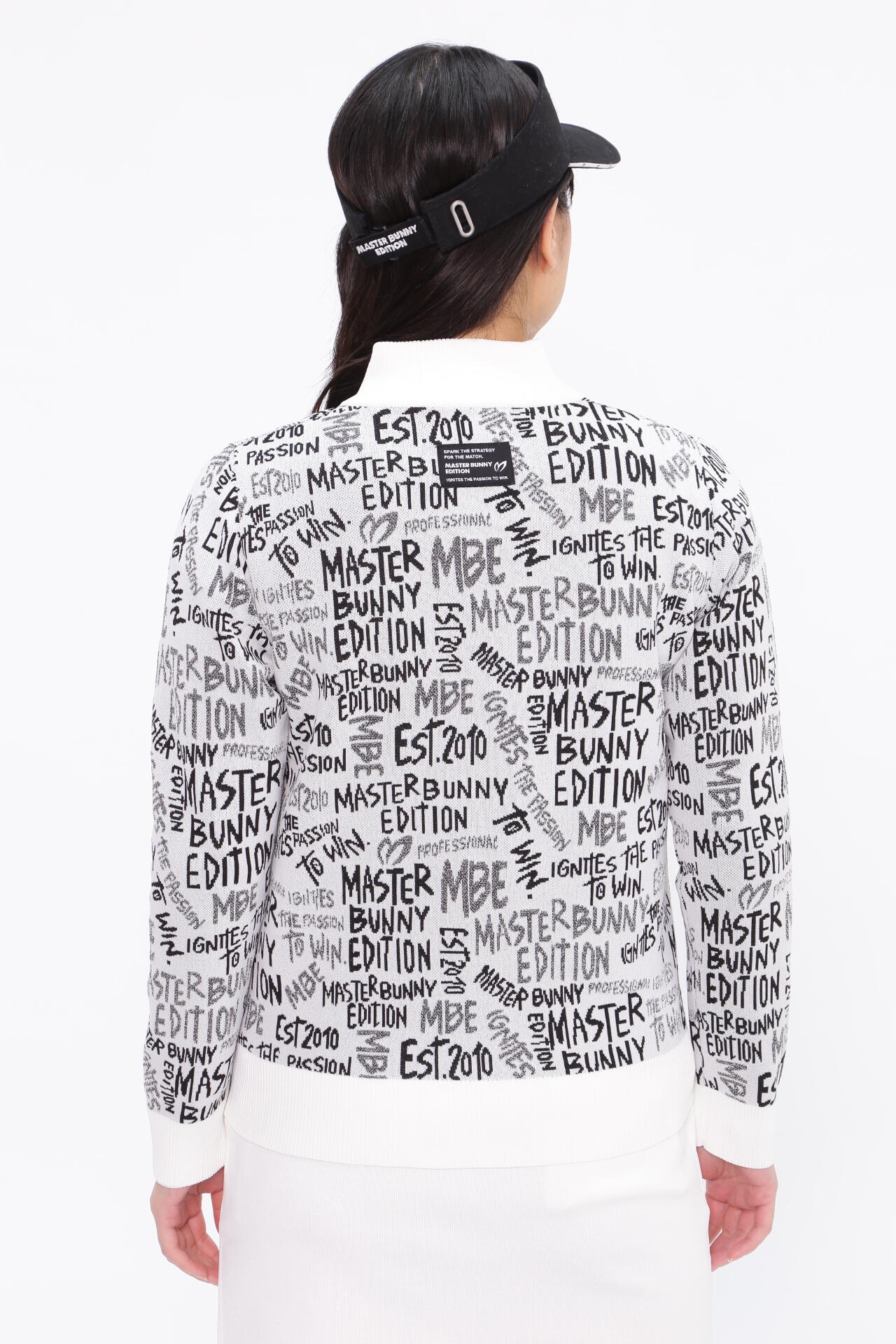 マスターバニーエディション】手書き風 Wジャガード フルジップニット  