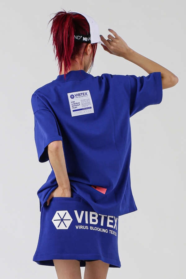 NBB WEEKEND】VIBTEX半袖モックネックシャツ (LADIES)（8072111800