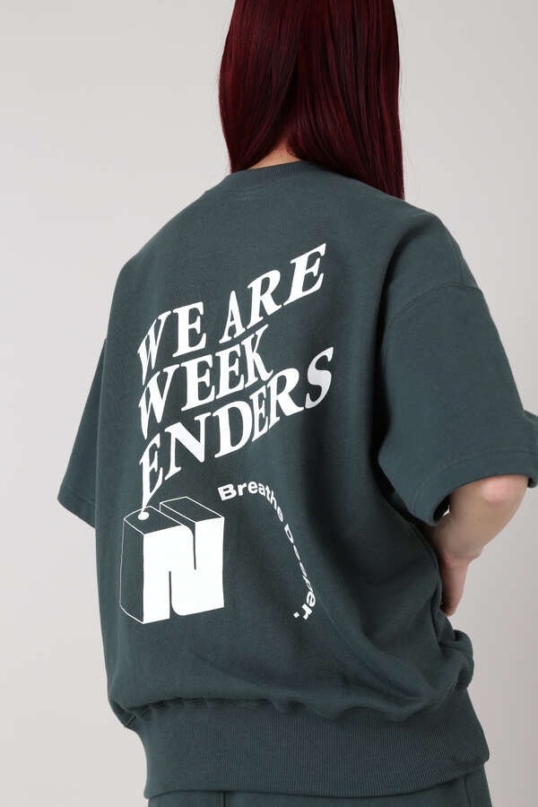 【NBB WEEKEND】We are weekenders ハーフスリーブスウェット (LADIES)