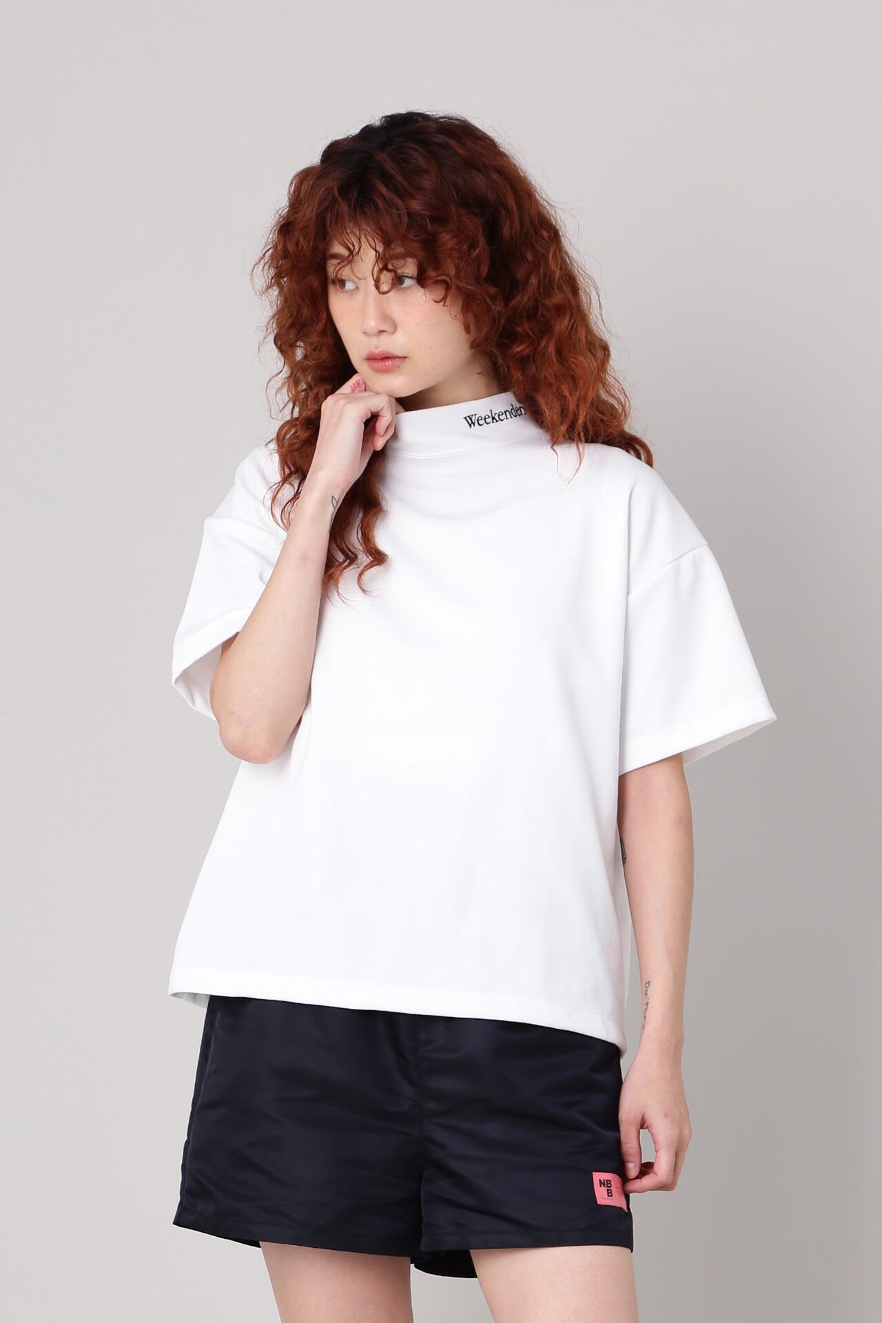 NBB WEEKEND】DRYMASTER 半袖モックネックカットソー (UNISEX)