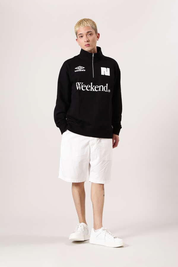 【NBB WEEKEND】UMBROコラボ ハーフジップスウェット (UNISEX)