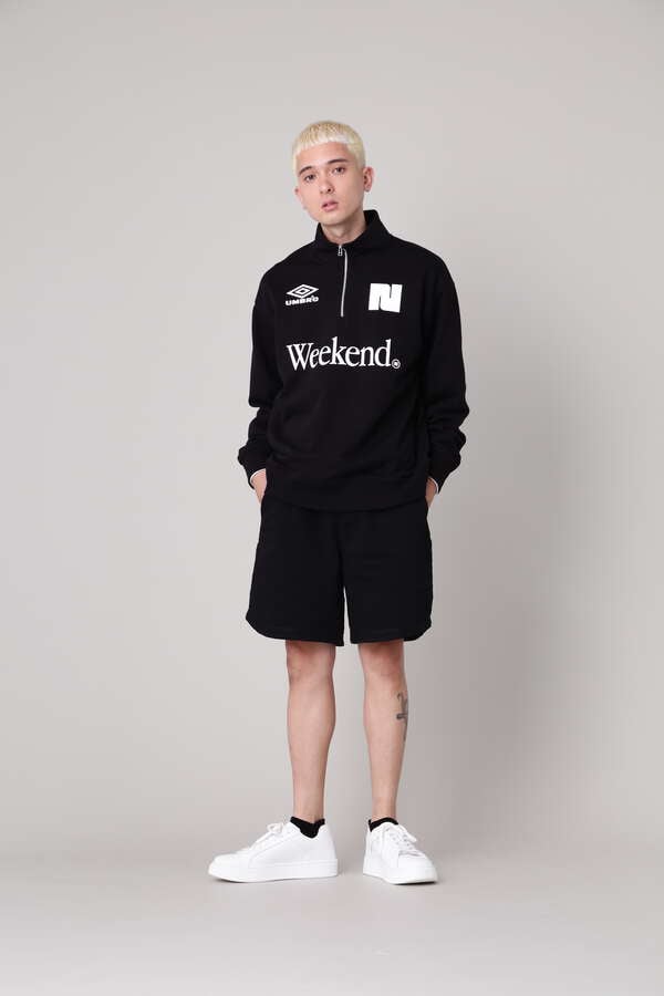 【NBB WEEKEND】UMBROコラボ ハーフジップスウェット (UNISEX)