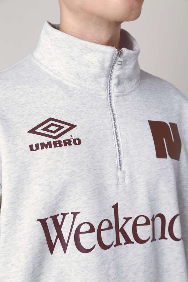 【NBB WEEKEND】UMBROコラボ ハーフジップスウェット (UNISEX)