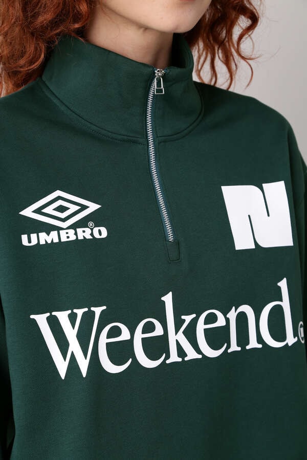 【NBB WEEKEND】UMBROコラボ ハーフジップスウェット (UNISEX)