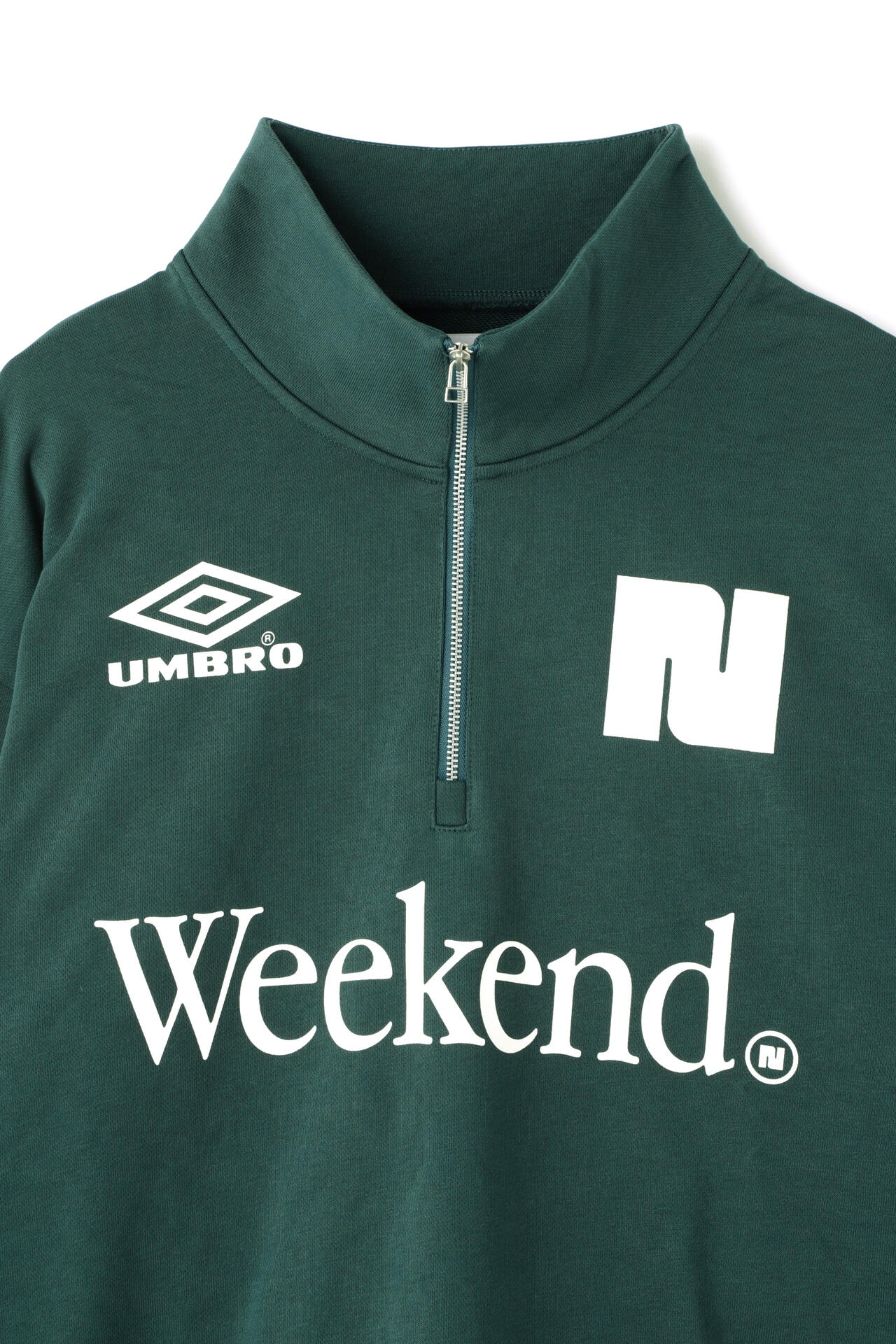 NBB WEEKEND】UMBROコラボ ハーフジップスウェット (UNISEX)