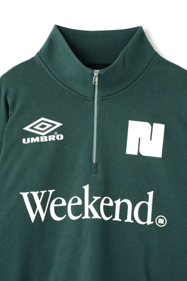 【NBB WEEKEND】UMBROコラボ ハーフジップスウェット (UNISEX)