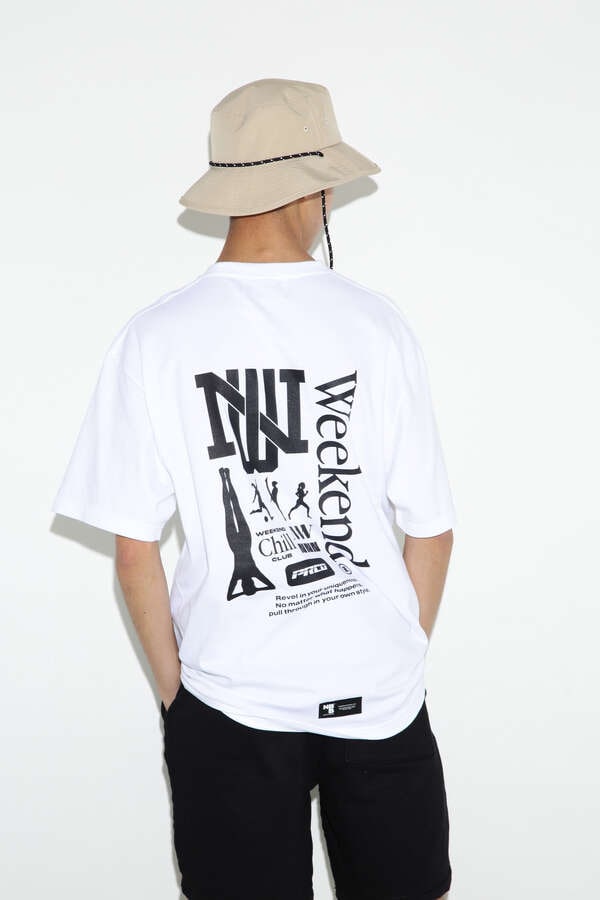 【NBB WEEKEND】ハンカチプリントTシャツ (UNISEX)