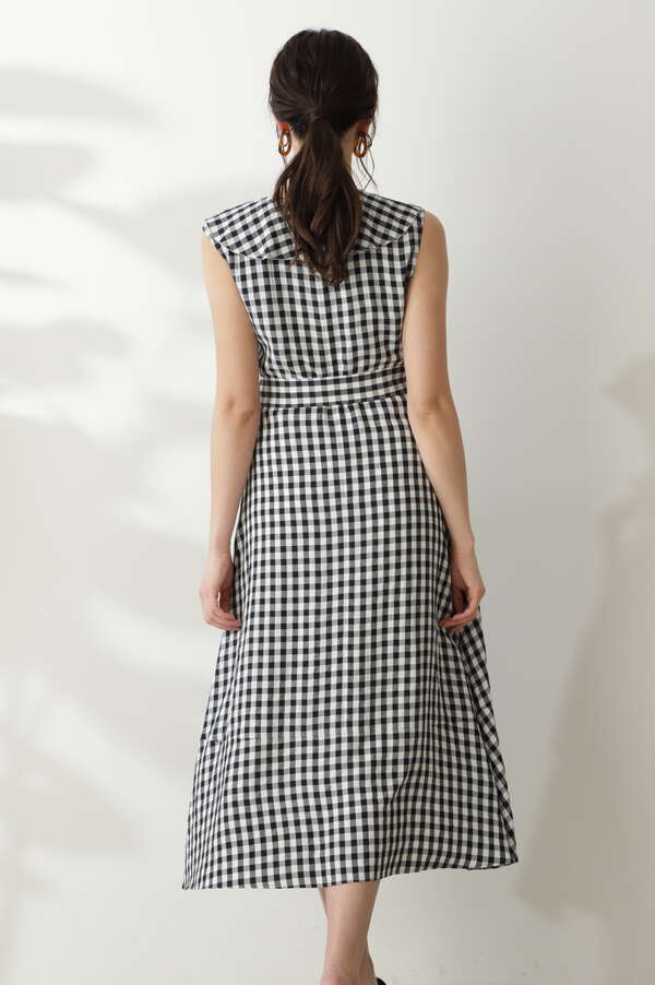 安い購入 美人百花6月号掲載 パティチェックワンピース ひざ丈ワンピース