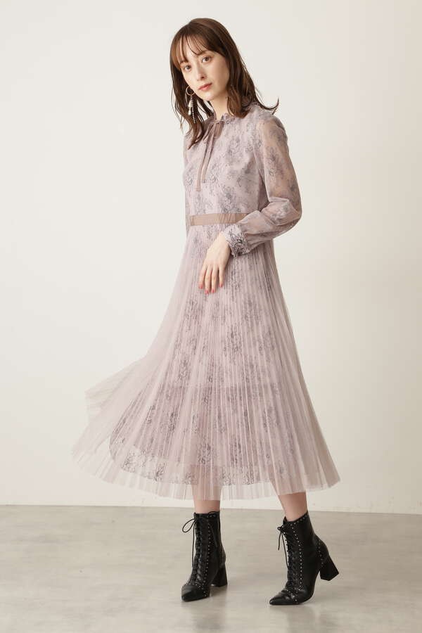 カラー紫かかったネイビー新品　ジルスチュワート　ワンピース ドレス