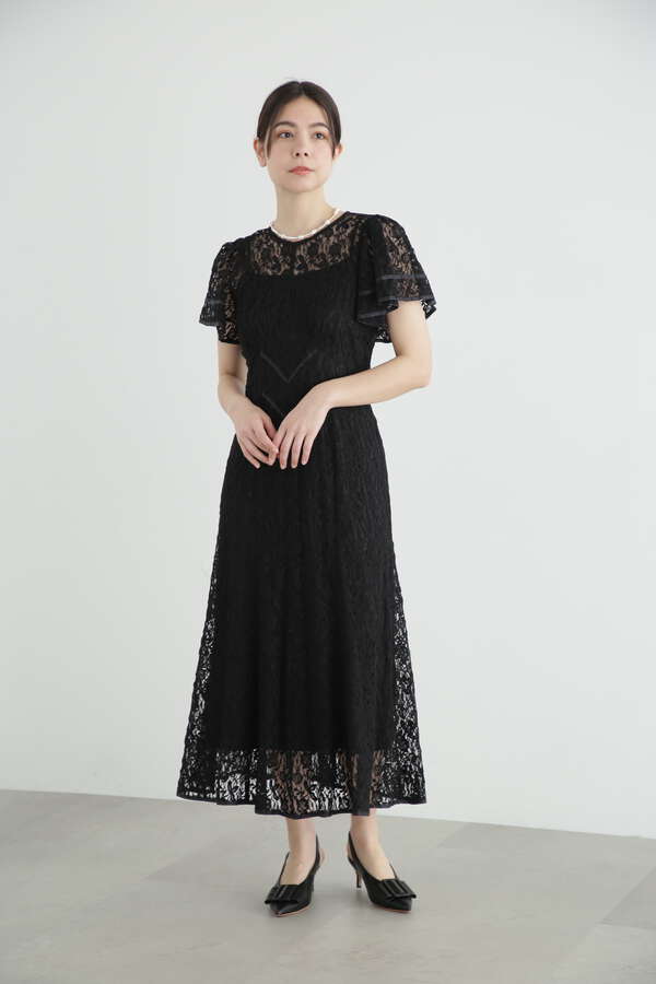 高級素材使用ブランド JILLSTUART ワンピース(ドレス) レース 花柄