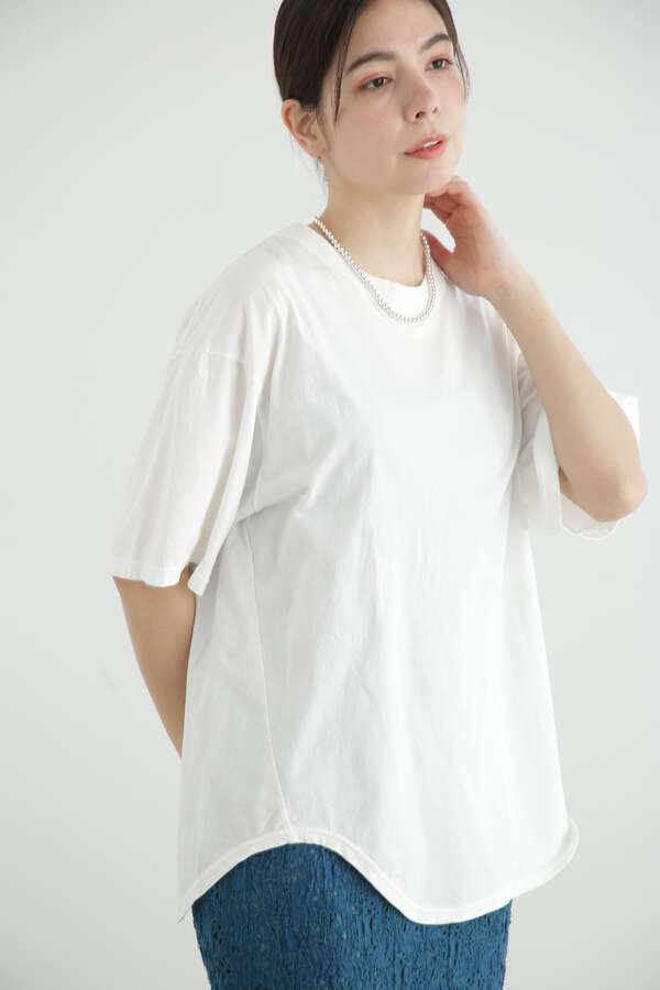 ラスティックテンジクラウンドへムTシャツ