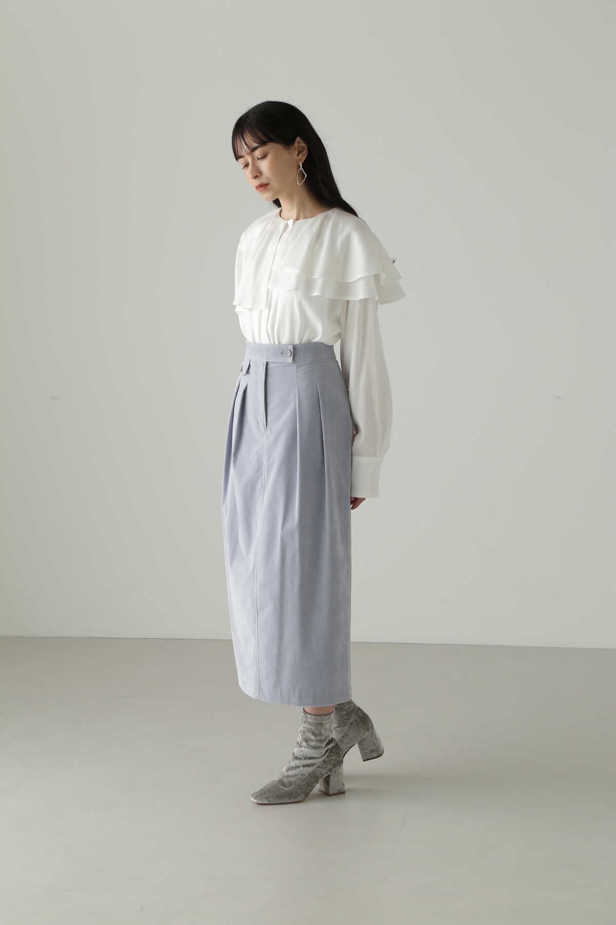 別珍ストレッチロングスカート