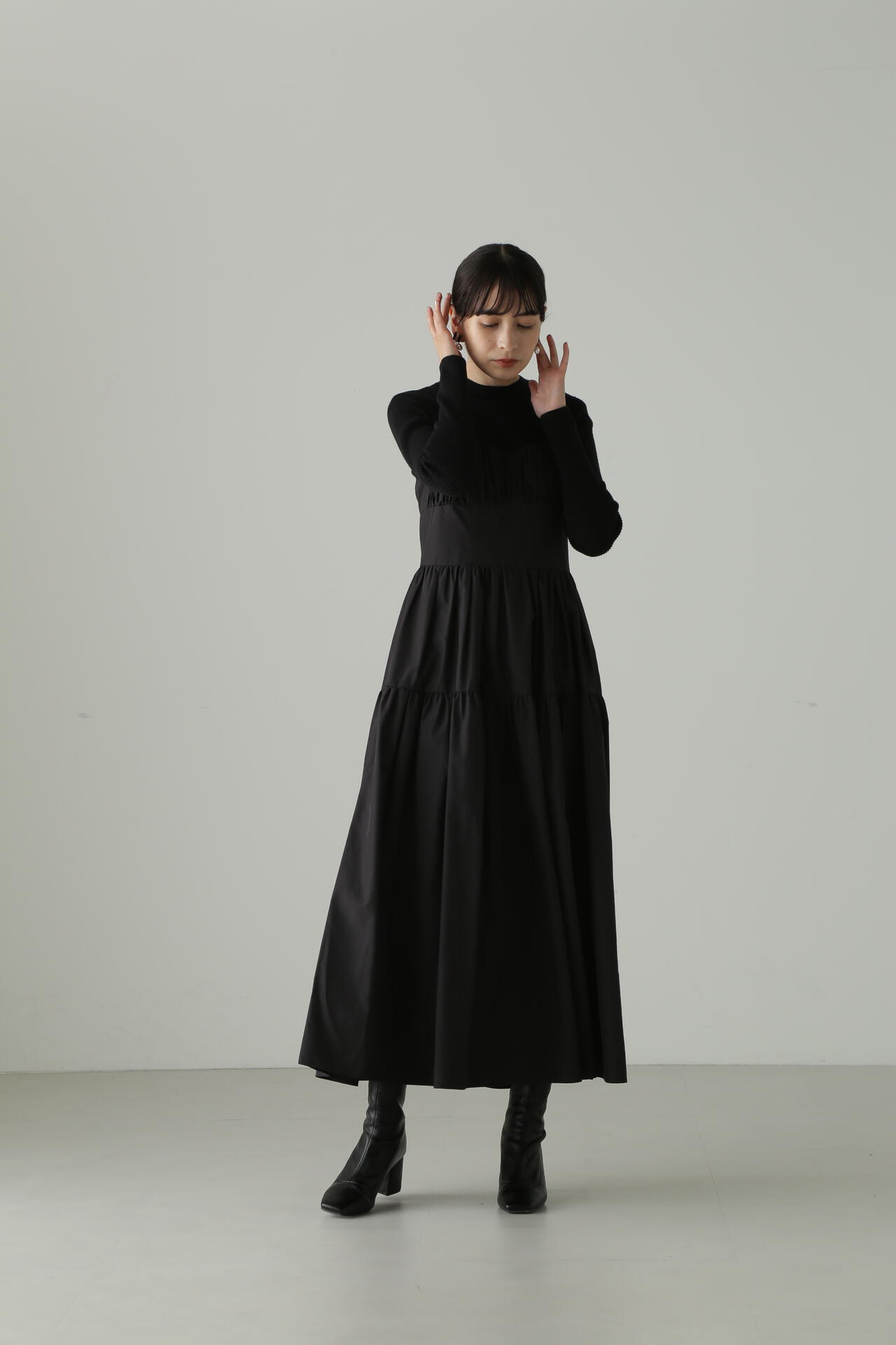 人気アイテム ナローワンピース JILLSTUART フォーマル 黒 ブラック