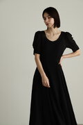 《 再入荷 》シュリンクフレアワンピース