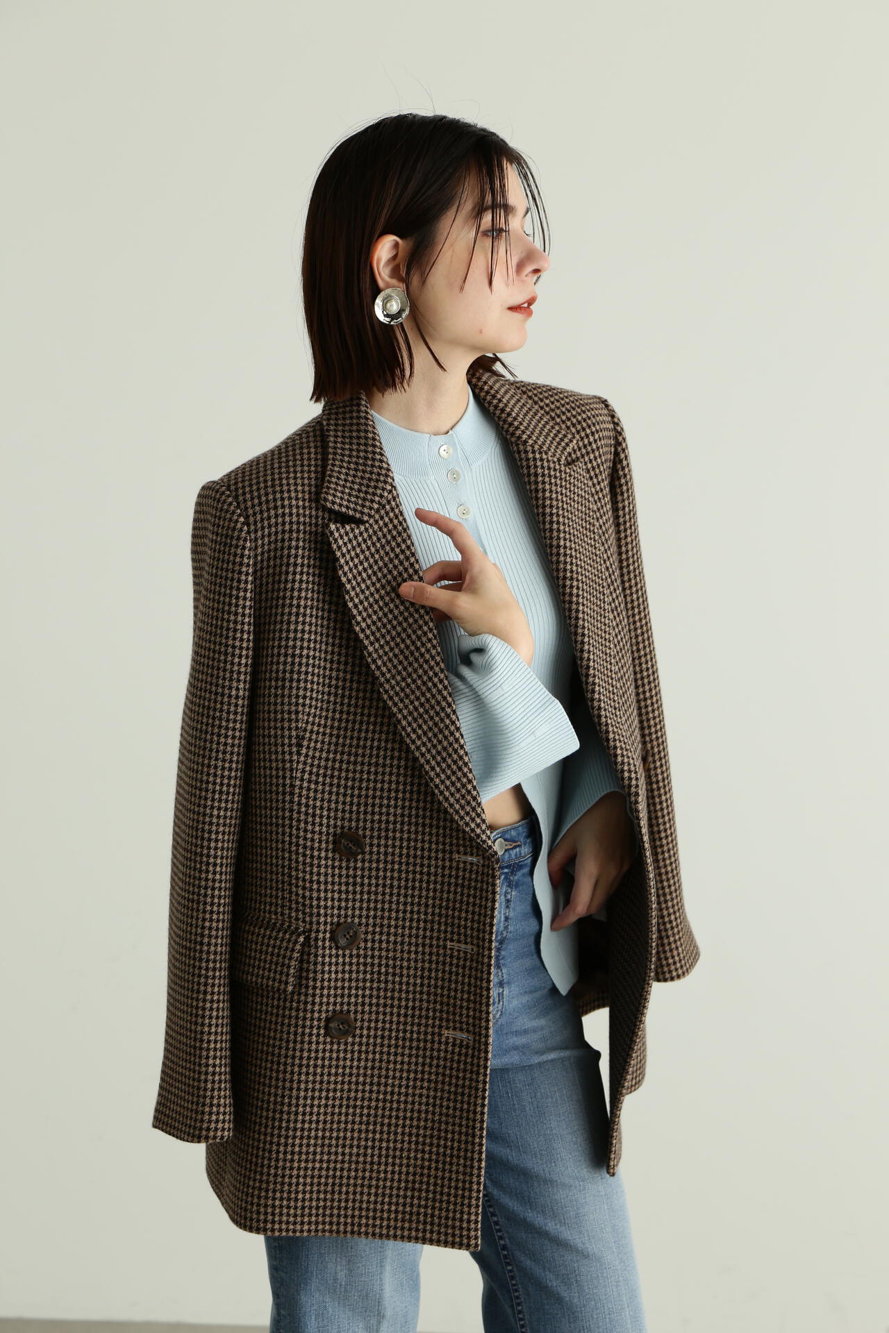 《 再入荷 》クラシックチェックジャケット