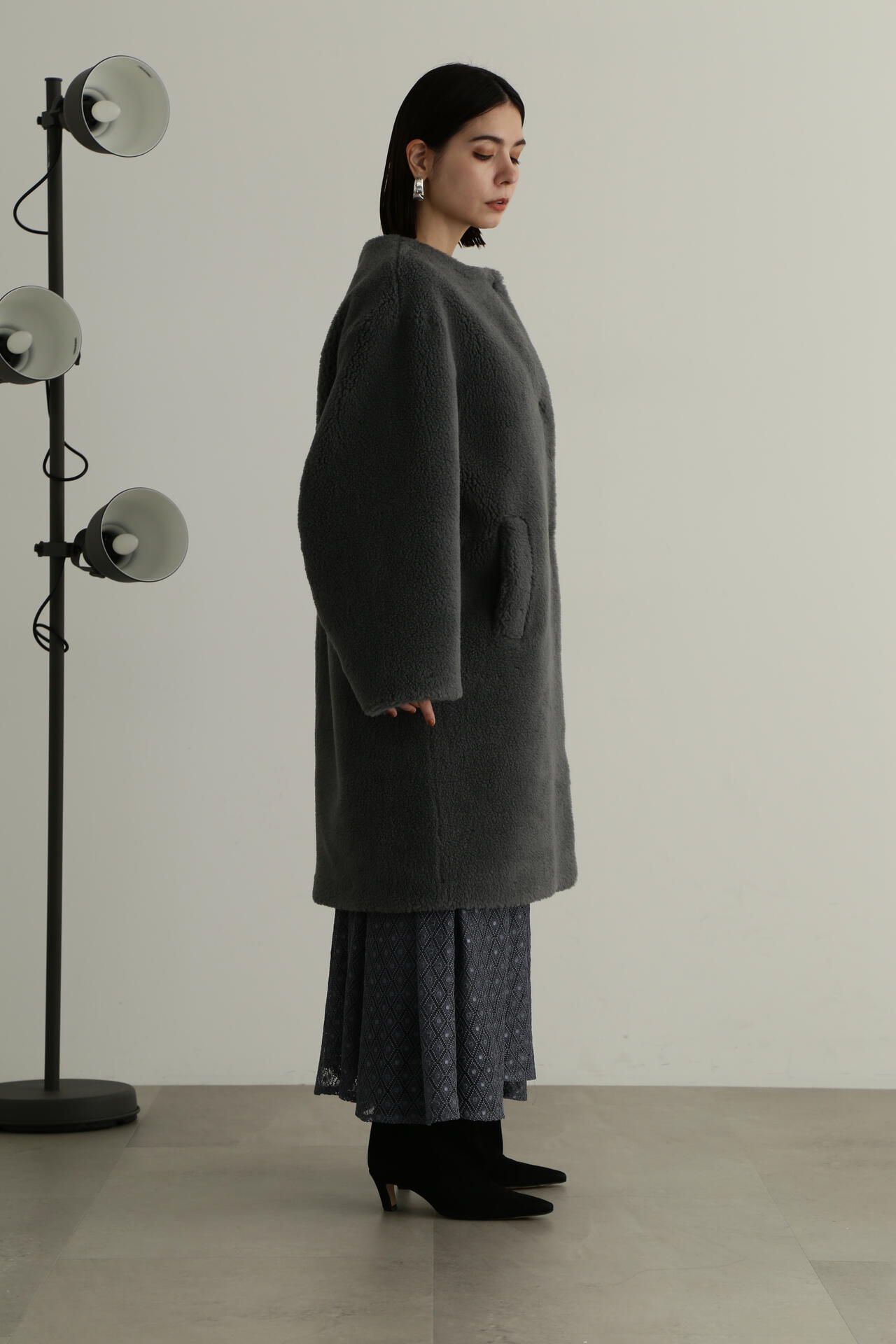 【otona MUSE掲載】ウールミックスボアコート