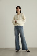 【先行予約 10月上旬-中旬入荷予定】コンパクトソフトブークレニットジャケット