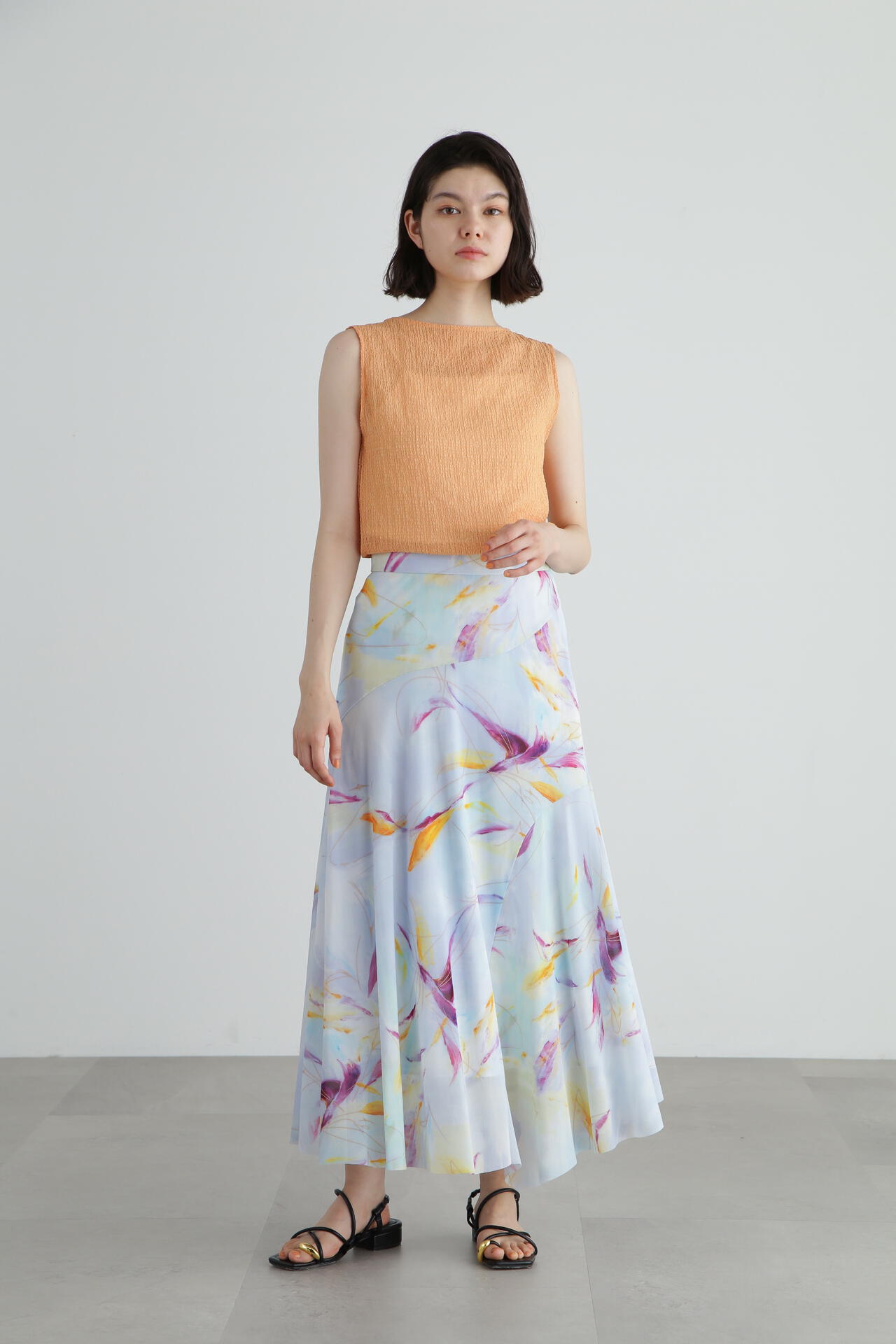 saya mimuraコラボ＞アートプリントチュールスカート | JILL STUART  