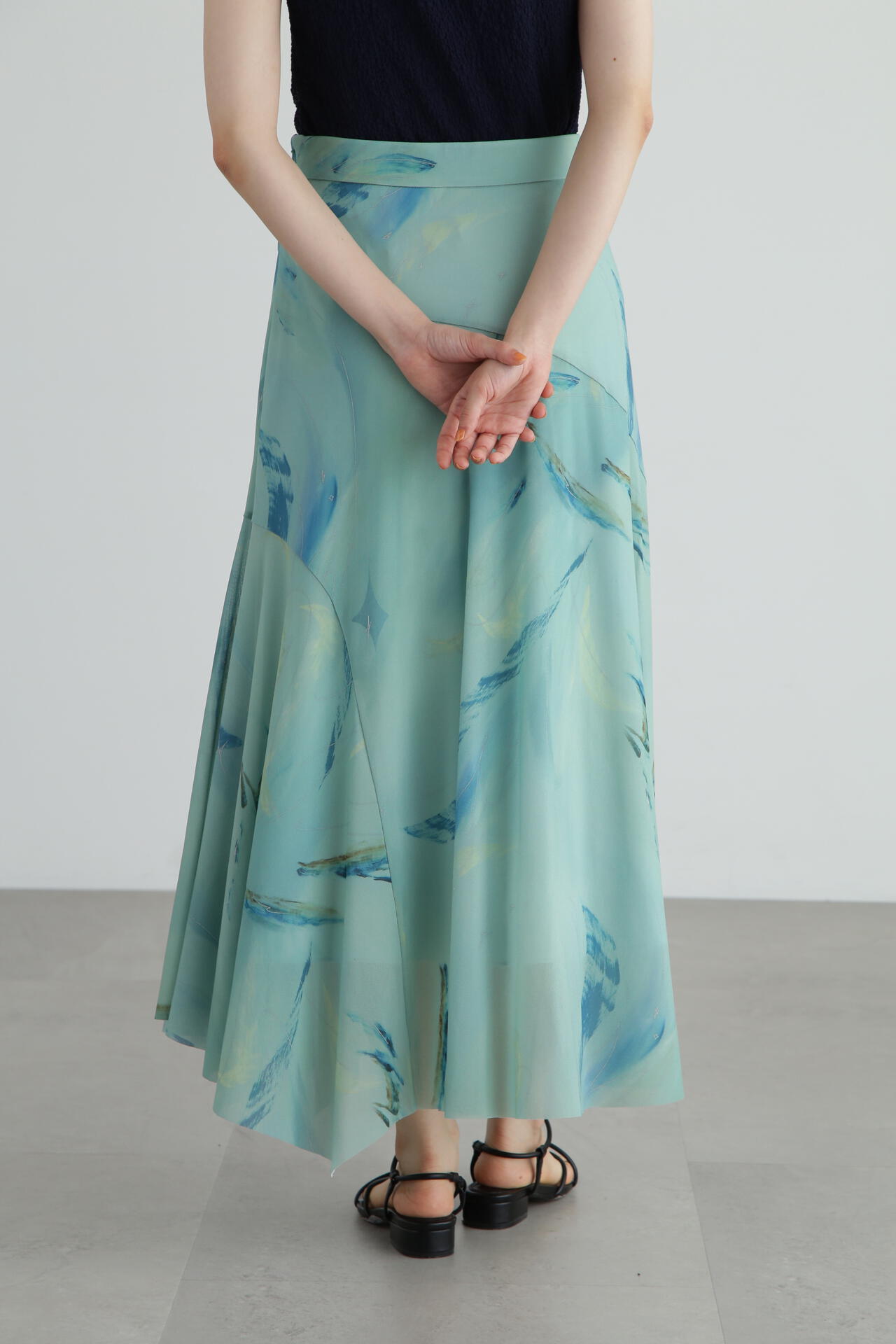 saya mimuraコラボ＞アートプリントチュールスカート | JILL STUART  