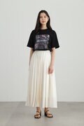 ＜erika nakaコラボ＞アートプリントTシャツ WEB・WHAT CAFE限定カラー:ブラック