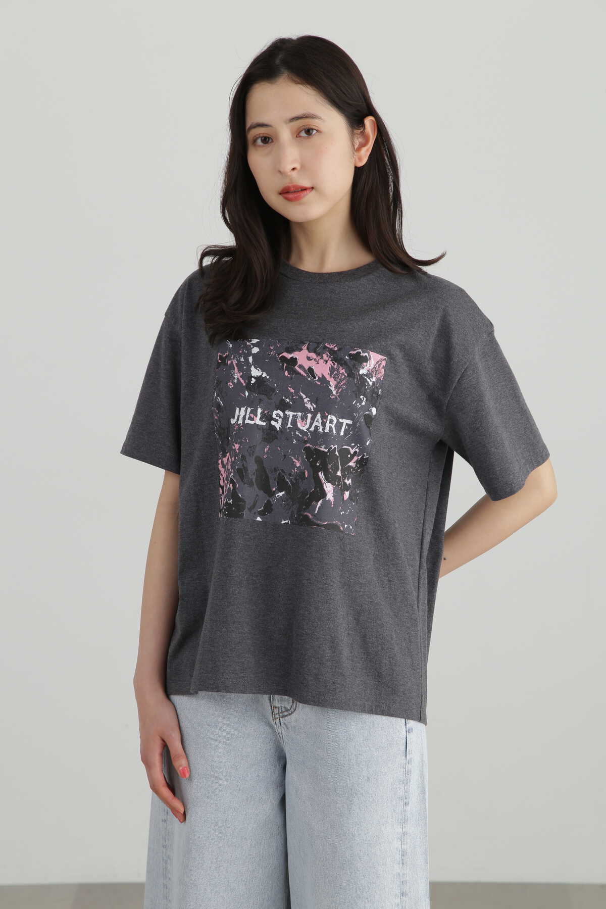 ＜erika nakaコラボ＞アートプリントTシャツ WEB・WHAT CAFE限定カラー:ブラック